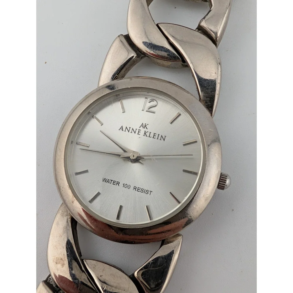 Anne Klein Watch‎ Women 31mm Case Silver Link 7